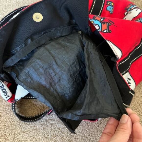 Hello Kitty Tote Bag – Red Roller Skating Design – Sanrio Shoulder Bag - Picture 8 of 10